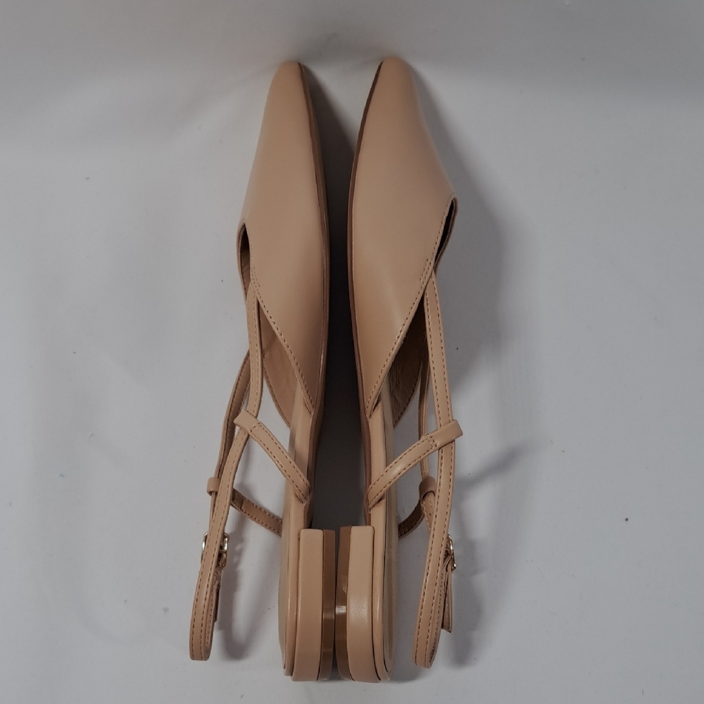 Dream Pairs Beige Pointed Slingback Flats - Picture 4 of 12